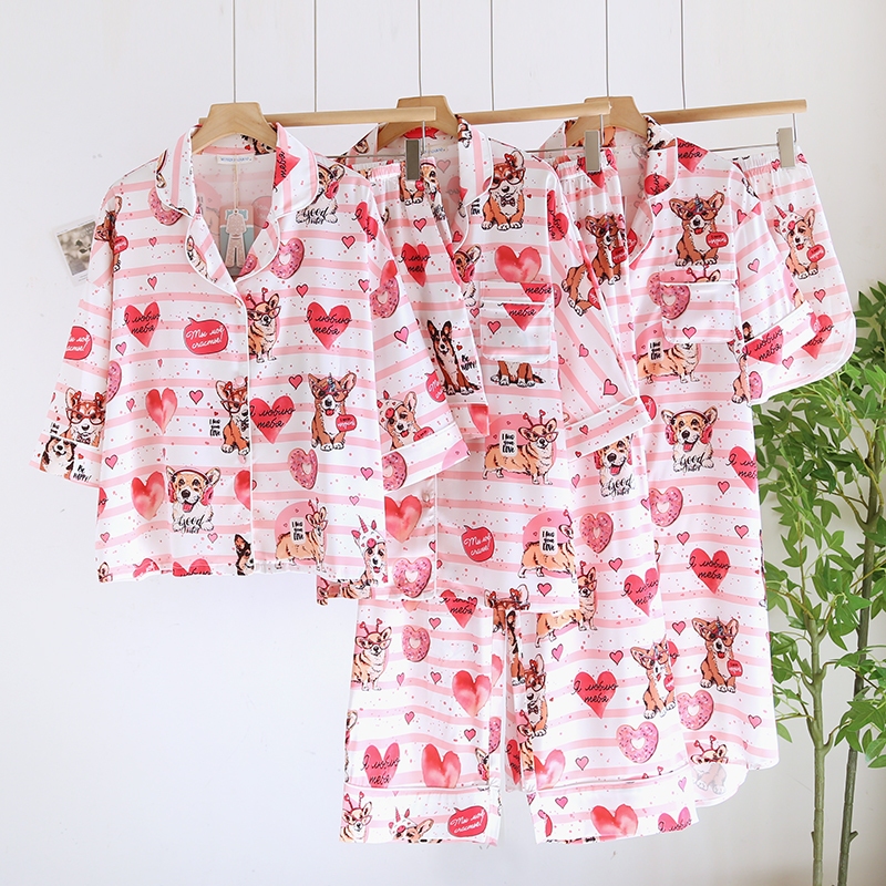 ชุดนอน Mulen (Muslin Pajamas) Silk Satin (W2105 V2105 K2105)