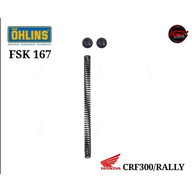 สปริงโช๊คหน้า OHLINS FSK167 FOR HONDA CRF 300L 300RALLY (OHLINS รับประกัน 2 ปี)