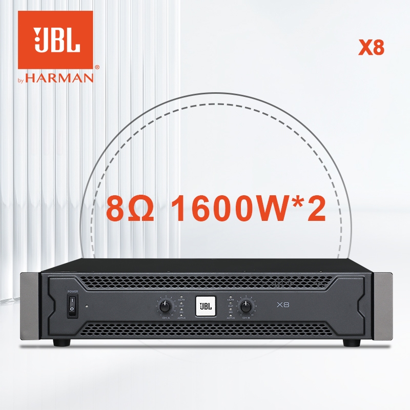 เพาเวอร์แอมป์กลางแจ้ง,JBL/แท้ X8 power amp  8Ω 1600W*2ch เพาเวอร์แอมป์ดิจิตอล