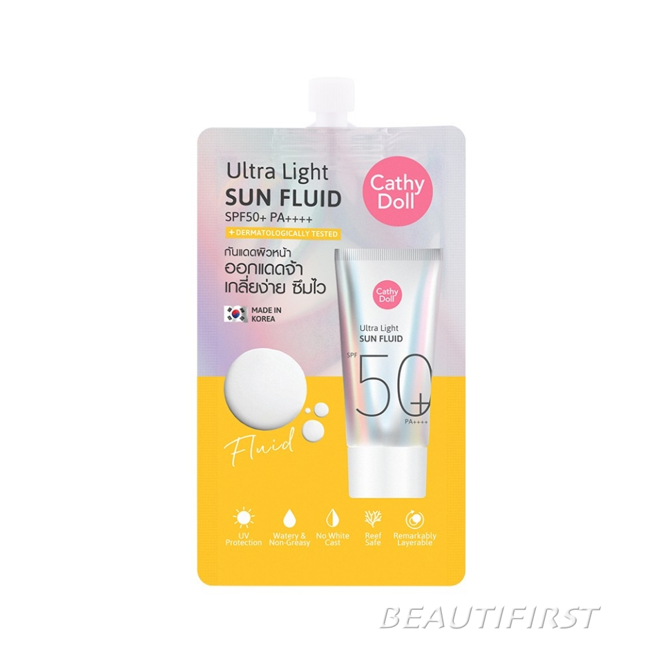 CATHY DOLL ครีมกันแดด ULTRA LIGHT SUN FLUID SPF50+ PA++++ (7ml)