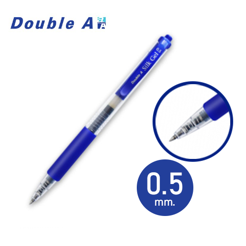 ปากกาเจล Double A Silk Gel Pen 0.5 น้ำเงิน (จำนวน  1 ด้าม)