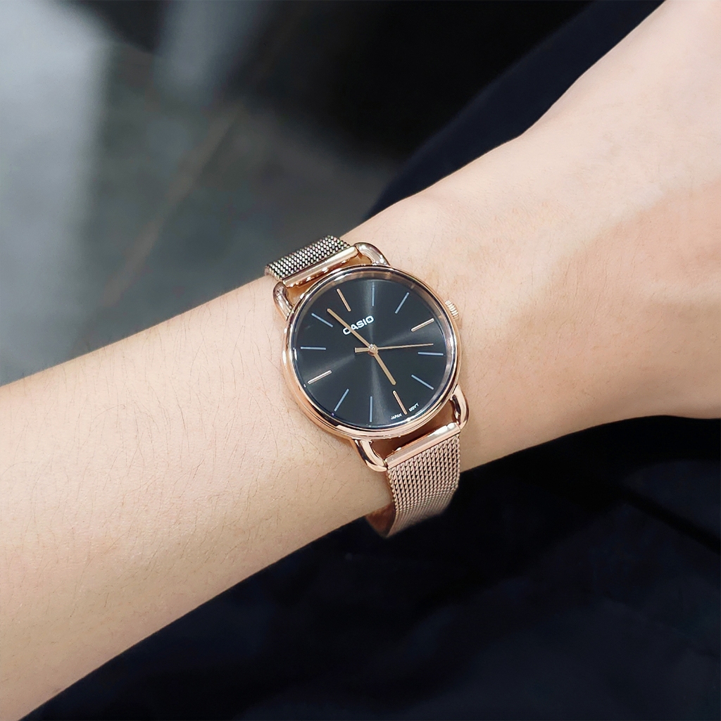 Casio นาฬิกาข้อมือผู้หญิง LTP-E412(LTP-E412D-2A,LTP-E412MGB-1A,LTP-E412MPG-1A,LTP-E412PG-4A,LTP-E412PL-2A,LTP-E412RL-5A)