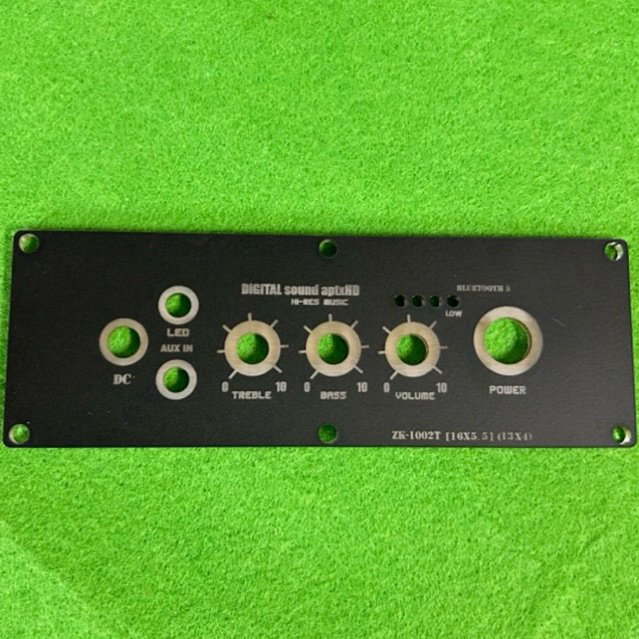 แผ่นเพลทลำโพลงบลูทูธDIY ZK 1002T สีดำเงา [16*5.5] [13*4] ไม่ย้ายวอลลุ่ม