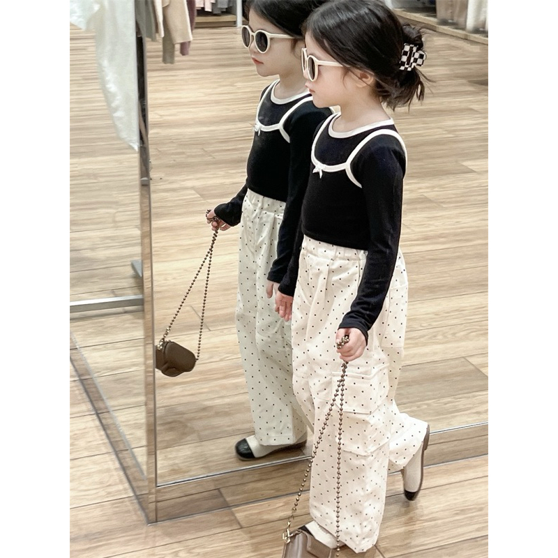 [Namsaii kids]🔥พร้อมส่ง🔥ชุดเซท3ชิ้น ชุดเด็กผู้หญิง เสื้อแต่งกั๊ก+กก.คาร์โก้ มีกระเป๋าข้าง  แฟชั่นเกาหลี งานสวย ตรงปก - รูปที่ 4