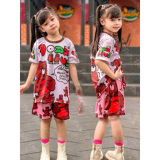 ชุดเด็กผ้าไมโครพี่รีเมี่ยม ลายขนมหน้าหลัง  ป็อกกี้ จอลลี่แบร…