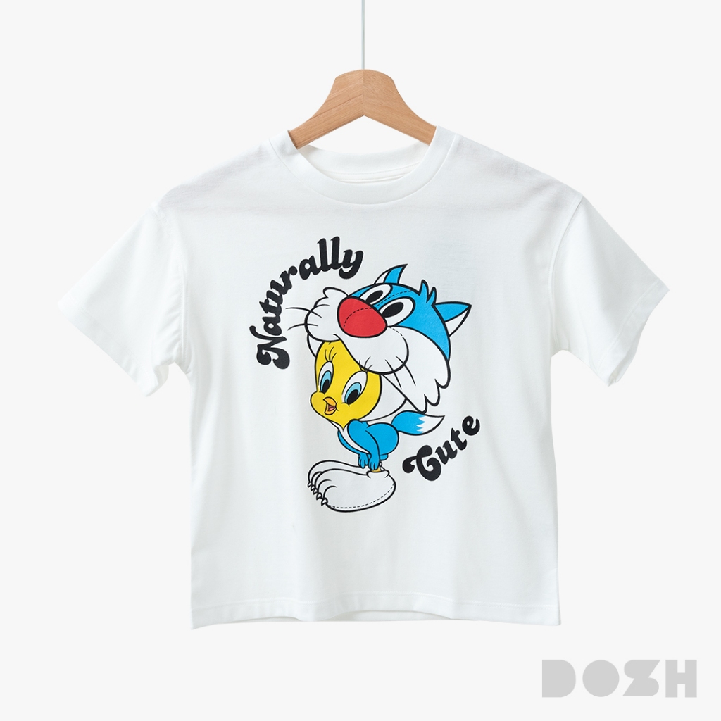 DOSH-UT KID'S OVERSIZED T-SHIRTS LOONEY TUNES เสื้อยืดทรงโอเวอร์ไซส์เด็ก LLTBT5000-OW (110-150)