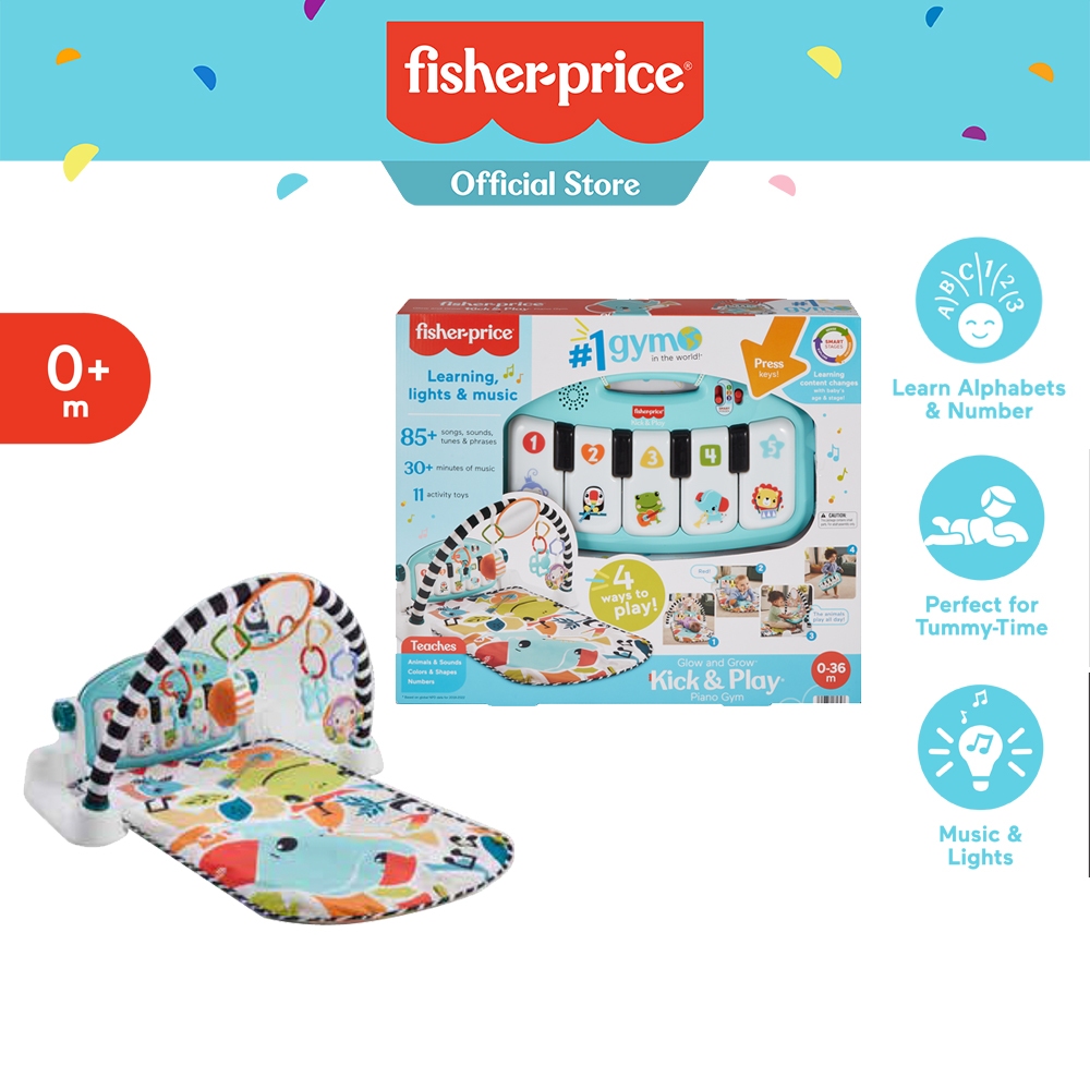 Fisher-Price Glow and Grow Kick & Play Piano Gym ฟิชเชอร์ไพรซ์ เพลย์ยิมเปียโน รุ่นโกลว์แอนด์โกรว HRB13 CH