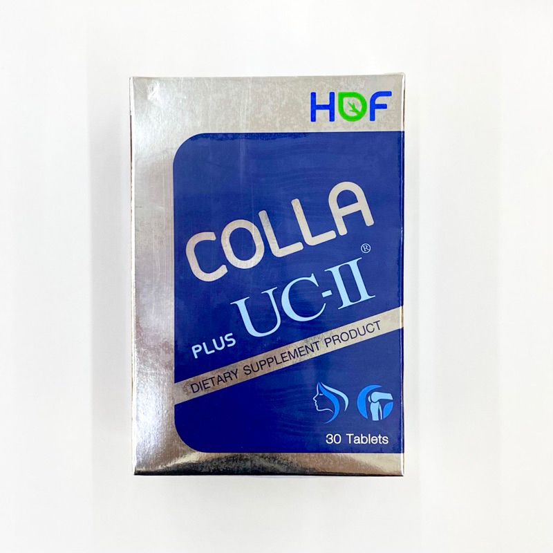 HOF COLLA UCll PLUS ผลิตภัณฑ์เสริมอาหารคอลลาเจนไตรเปปไทต์จากปลาเเละคอลลาเจนไทพ์ทู 30 เม็ด