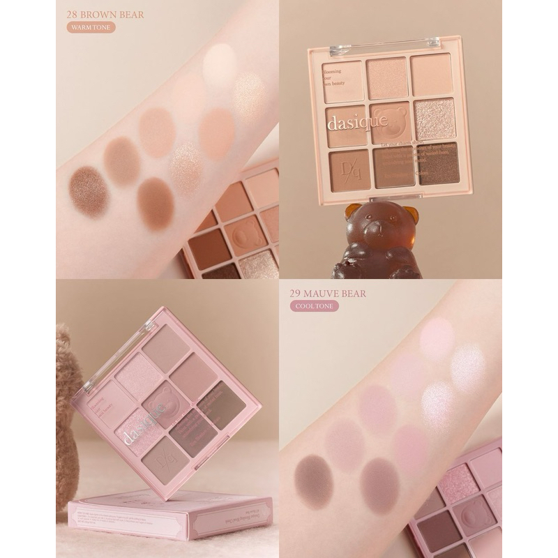 (✅แท้/พร้อมส่ง) Dasique My Bear Collection Palette พาเลท อายแชโดว 🐻🤎 - รูปที่ 2