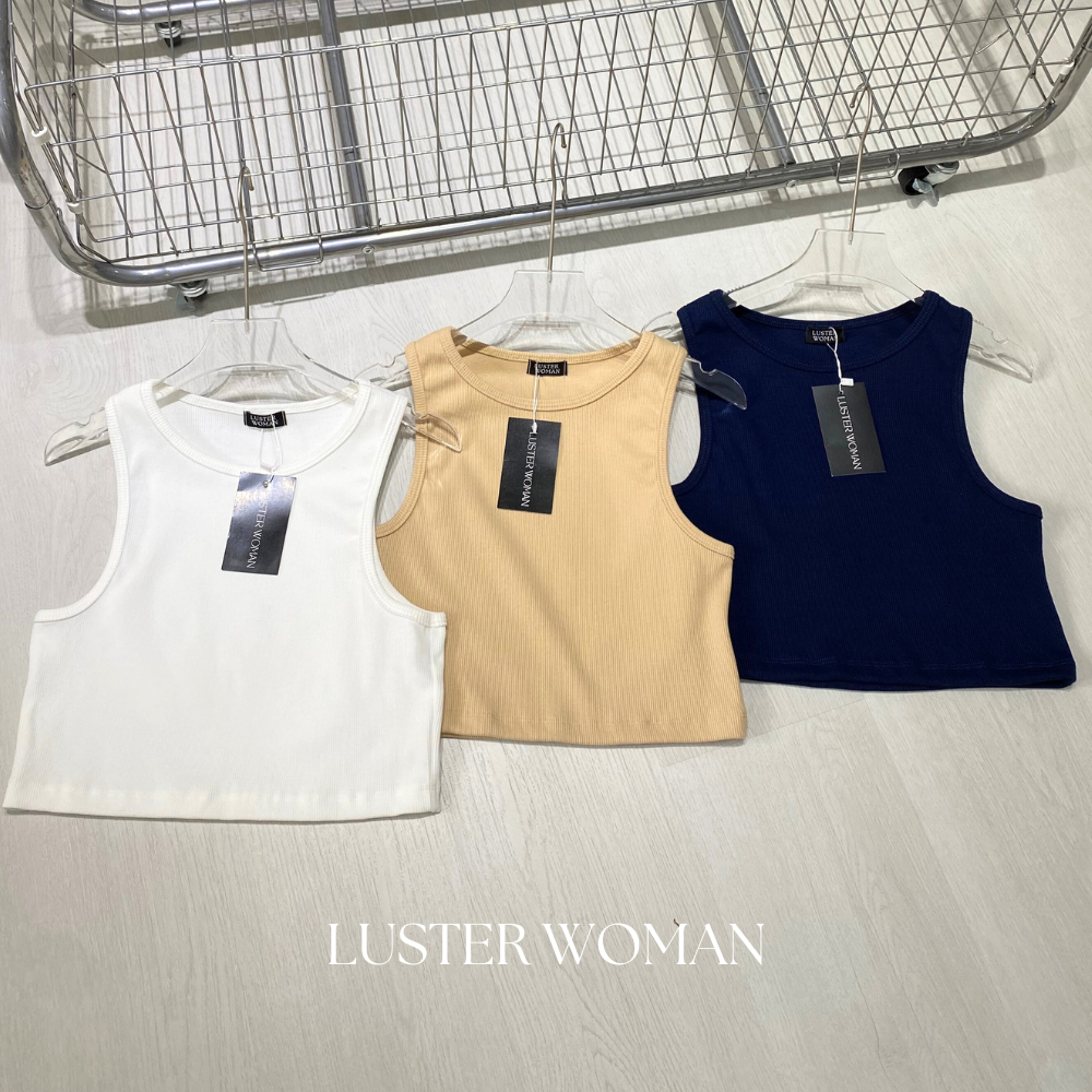 ลดยกร้าน 50%Jolie Crop Top เสื้อกล้ามครอป ผ้าร่อง รูปที่ 6