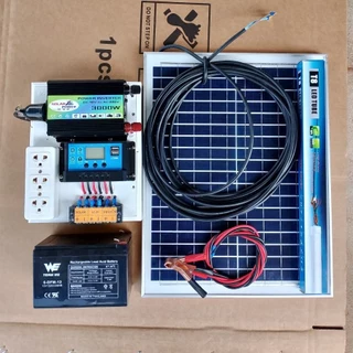 ชุดนอนนา3000W mini-F ชาร์จเจอร์30A โซล่าเซลล์ แสงอาทิตย์ ใช้ไฟฟรี แปลงไฟ12V to 220V ร้านในไทย