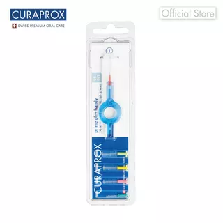 CURAPROX แปรงซอกฟันแบบพกพา CPS Prime Handy Mixed คูราพรอกซ์ พร้อมหัวแปรง 5 ขนาด