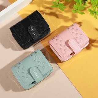 B-755🌟 กระเป๋าสำหรับผู้หญิง กระเป๋าสตางค์ใบสั้น Fashion 6สี