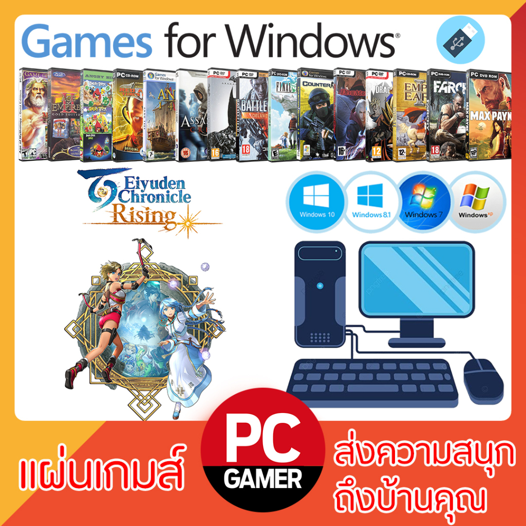 แผ่นเกมส์ PC : Eiyuden Chronicle Rising