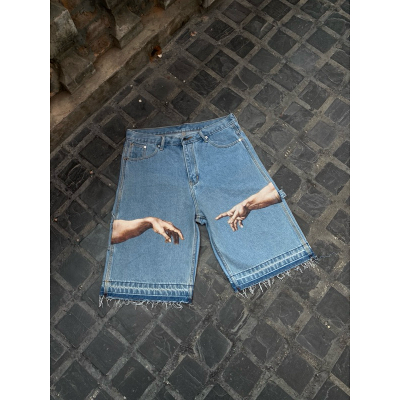 Michelangelo’s Creation of Adam Baggy Short Pants