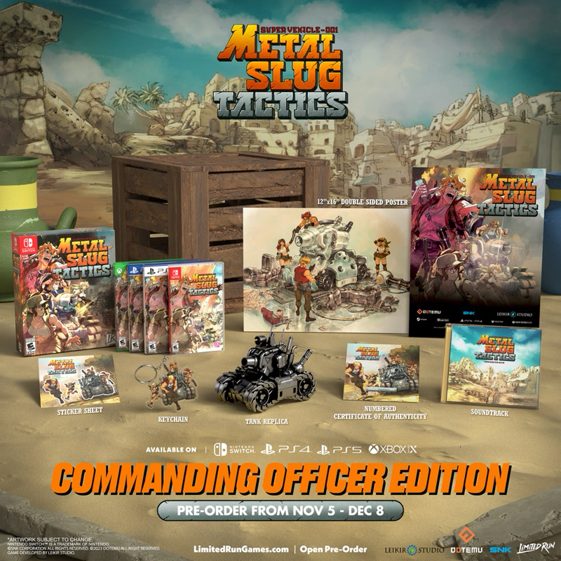 [ชุดสะสมเกมส์ลิขสิทธิ์แท้]❌สินค้าหมด❌ METAL SLUG TACTICS COMMANDING OFFICER EDITION - PS5 / PS4 /Swi