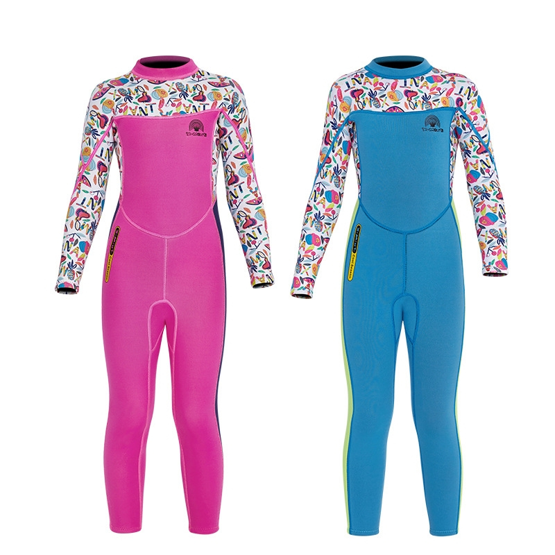 ShopAt.Two[SW1505]ชุดว่ายน้ำเด็ก (แถมหมวก) ชุดเก็บอุณหภูมิเด็ก Dive & Sail หนา 2.5 mm. พร้อมส่ง - รูปที่ 4