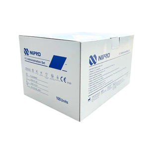 Nipro IV Administration Set สายชุดให้น้ำเกลือ180cm, 20 drops/ml, Sterile [1 Unit]