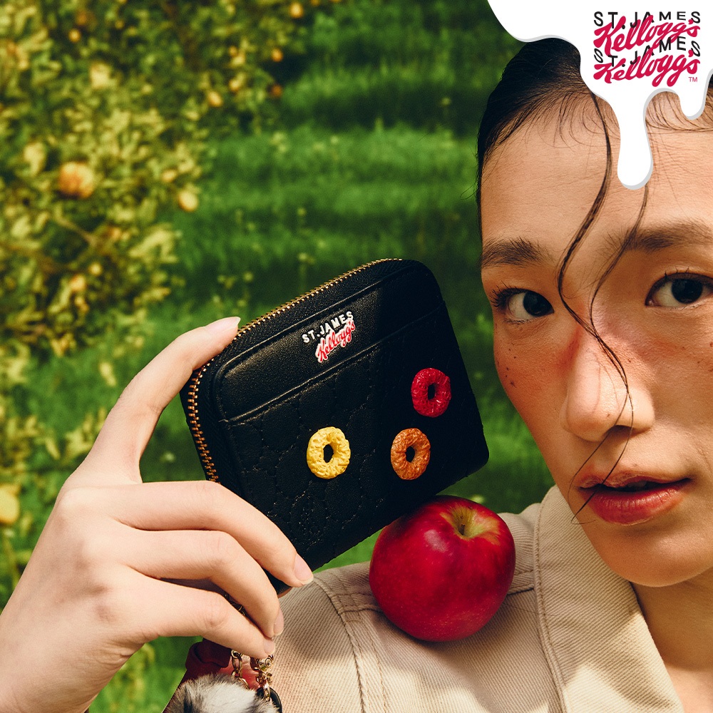 ST.JAMES X KELLOGG’S กระเป๋าสตางค์หนัง/กระเป๋าสตางค์ใบสั้น แบบซิปรอบ รุ่น CRUNCH (มี 3 สี) | กระเป๋าสตางค์ ผู้หญิง