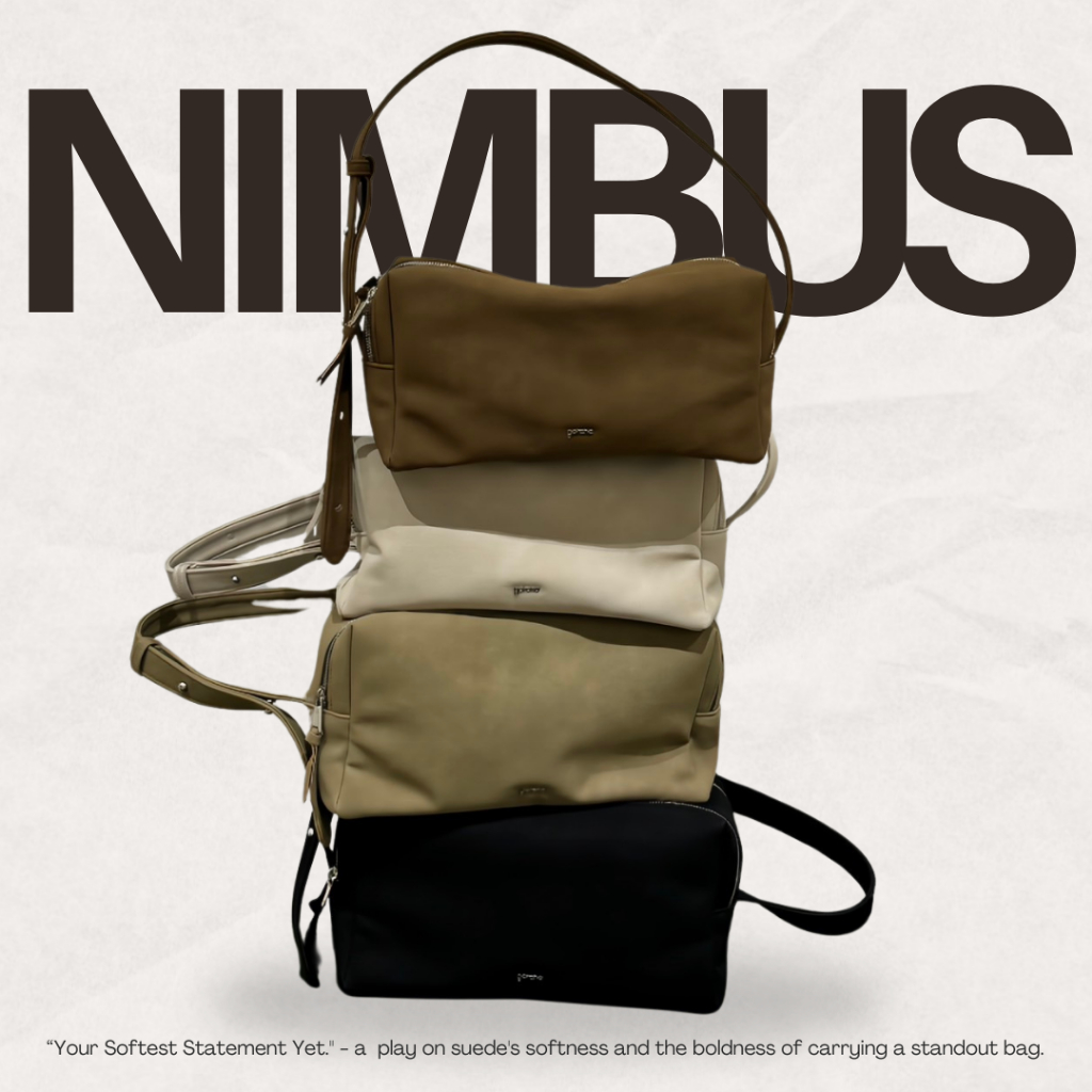 พร้อมส่ง! Gotcha Nimbus Bag (2 สาย) Suede Touch/Leather Touchกระเป๋าสะพายครอสบอดี้ กระเป๋าสะพายข้าง