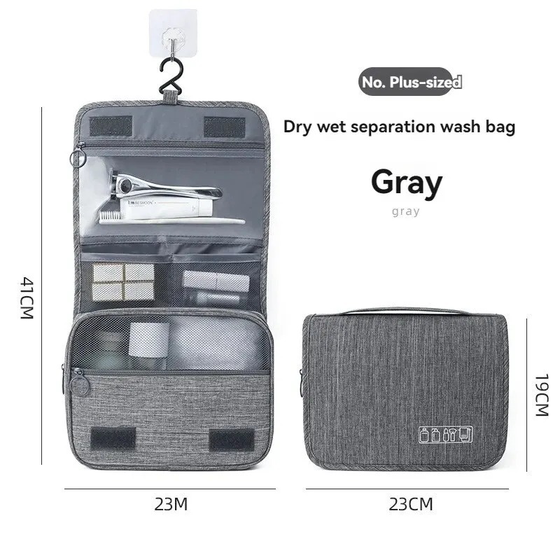 [พร้อมส่ง] กระเป๋า wash bag กระเป๋า travel bag สามารถ แขวน ผนัง ได้ กระเป๋าใส makeup bag กระเป๋าพกพา ราคา ถูกที่สุด ดีลบีเคเค แกลเลอรีภาพที่ 7