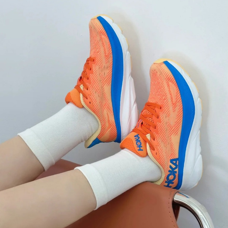รองเท้าวิ่งของแท้ Clifton 9 Shock Rebound น้ำหนักเบาระบายอากาศรองเท้าวิ่งกีฬาสำหรับผู้ชายและผู้หญิง