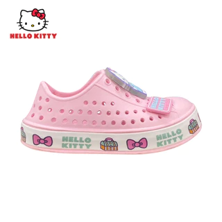 Hello Kitty รองเท้าหุ้มส้นเด็กผู้หญิง มีไฟกระพริบ LED ที่ตัวตุ๊กตา รุ่นKTL-577