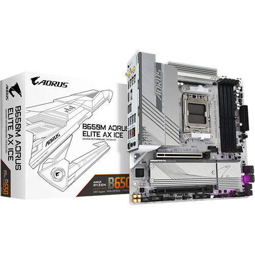 Gigabyte B650M Aorus Elite AX ICE
