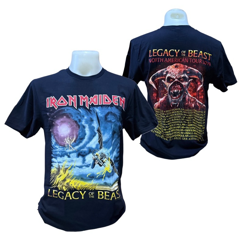 เสื้อวง IRON MAIDEN T-SHIRT ลาย THE FLIGHT OF ICARUS (2019/2019) ลิขสิทธิ์ของแท้ UK