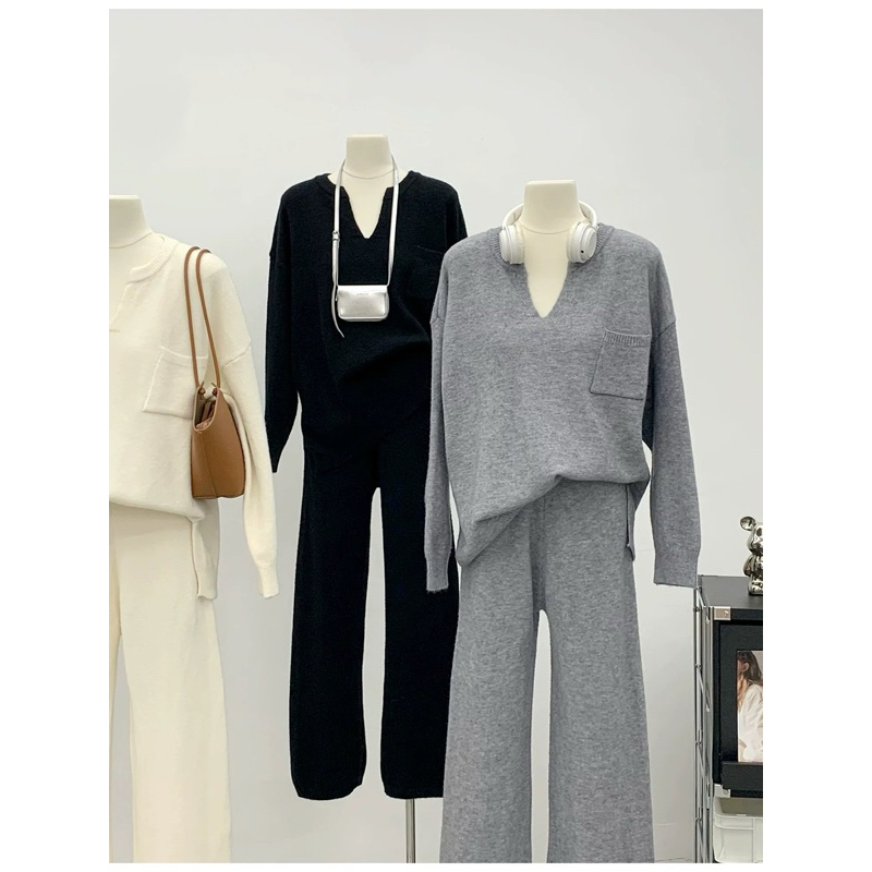 knittingset ชุดเซ็ตไหมพรม แขนยาว ขายาว