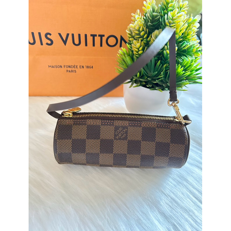 lv papillon pouch damier ebene