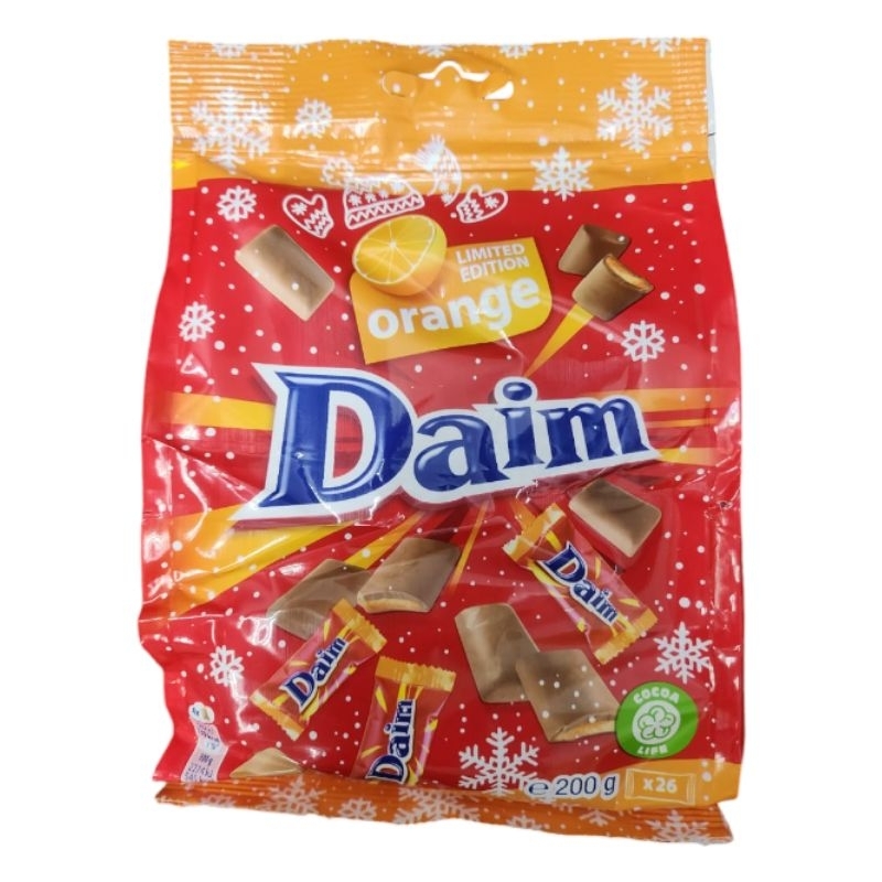 Daimช็อกโกแลตสอดไส้รสส้ม ขนาด 200 กรัมExp04/05/25