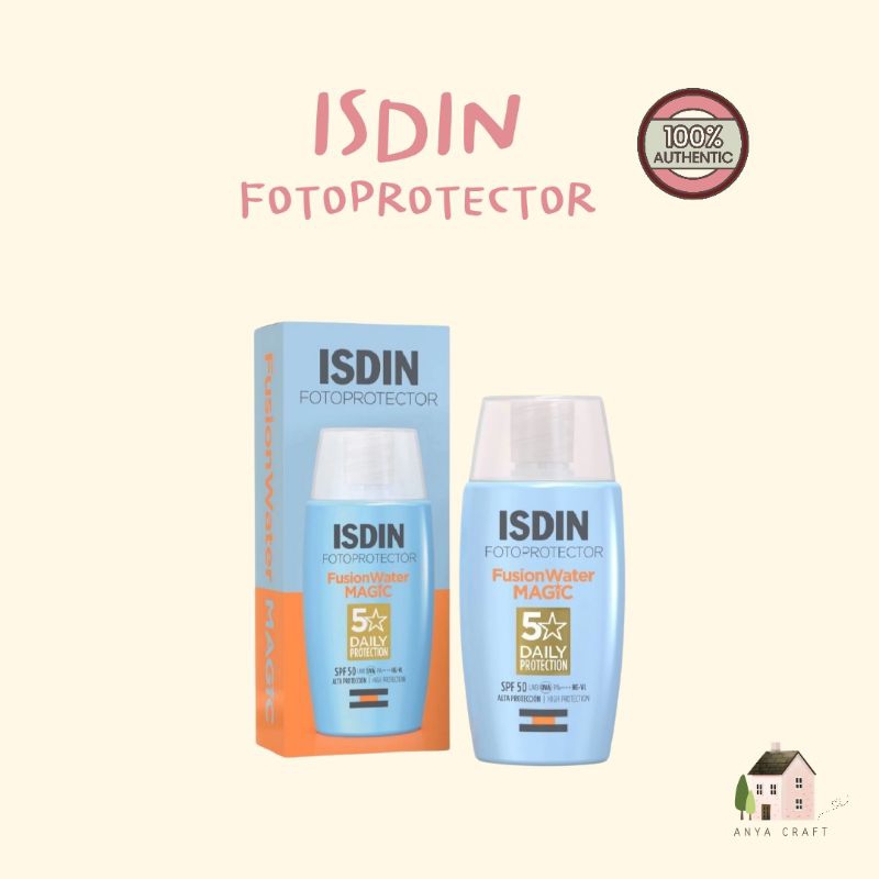 แท้ ฉลากไทย ISDIN fusion water magic spf50 pa++++ 50 ml