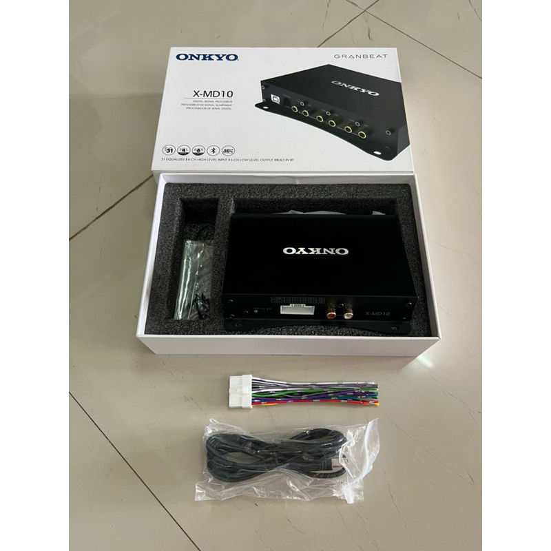 12900บาท DSP ONKYO รุ่น X-MD10 EQ31BANE 2in 6out Amp 50x4Ch Bluetooth ปรับจูนจากมือถือ DSP ติดรถยนต์