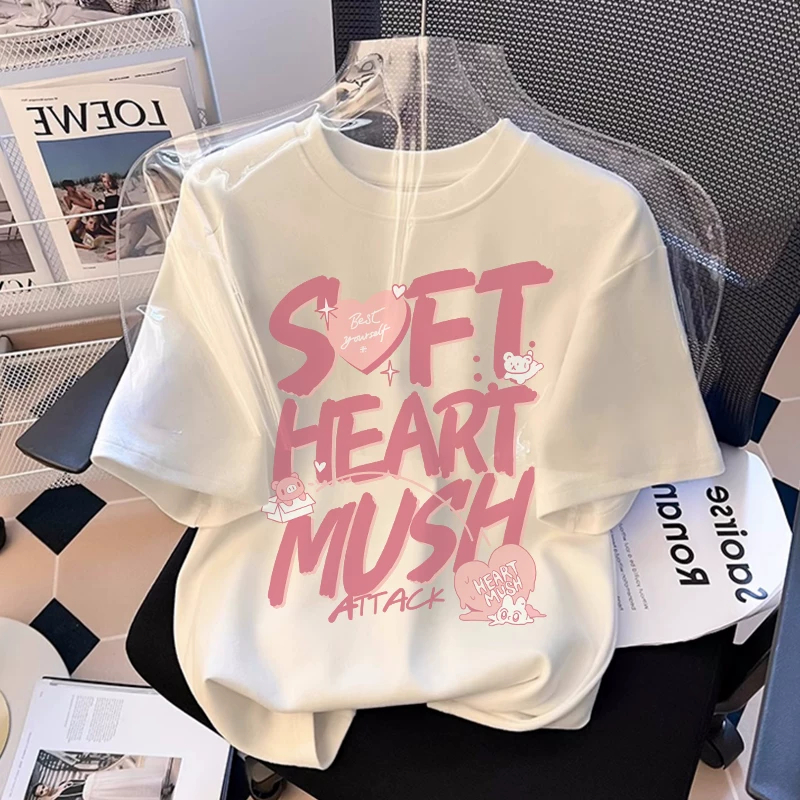 Yout-children kids เสื้อยืด Red letter printing โอเวอร์ไซส์ แฟชั่น เสื้อคอตตอน เด็กโต เสื้อ สไตล์เกาหลี boy/girl