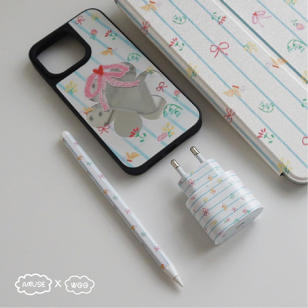 amuseXwgg craft studio Charger & Pencil sticker สติ๊กเกอร์ติดหัวชาร์จแบบขากลมและสติ๊กเกอร์ติดปากกา - รูปที่ 5