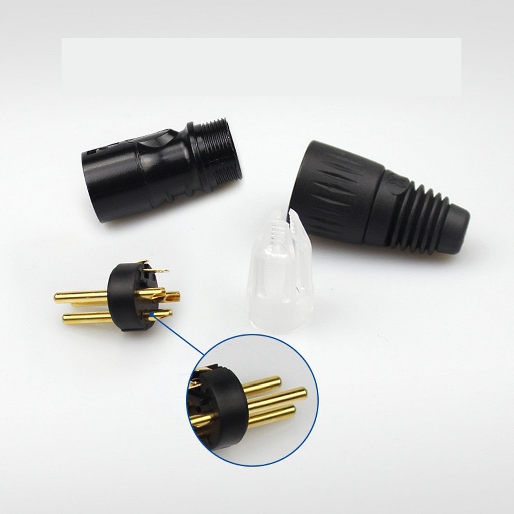 หัวแจ็ค XLR Male-Female (ตัวผู้-เมียเลือกได้)connector 3pin ของแท้100% CANON ตัวผู้และตัวเมีย สำหรับประกอบสายสัญญาณเสียง