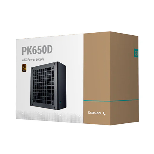 POWER SUPPLY (อุปกรณ์จ่ายไฟ) DEEPCOOL PK650D - 650W 80 PLUS BRONZE (ATX)