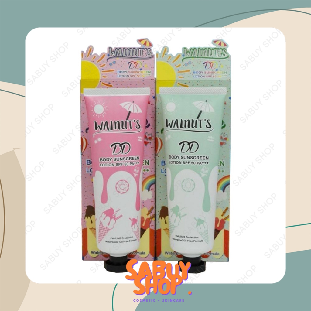(135g.x1หลอด) Walnut's DD Body Sunscreen Lotion SPF50+++ วอลนัท ดีดี โลชั่น
