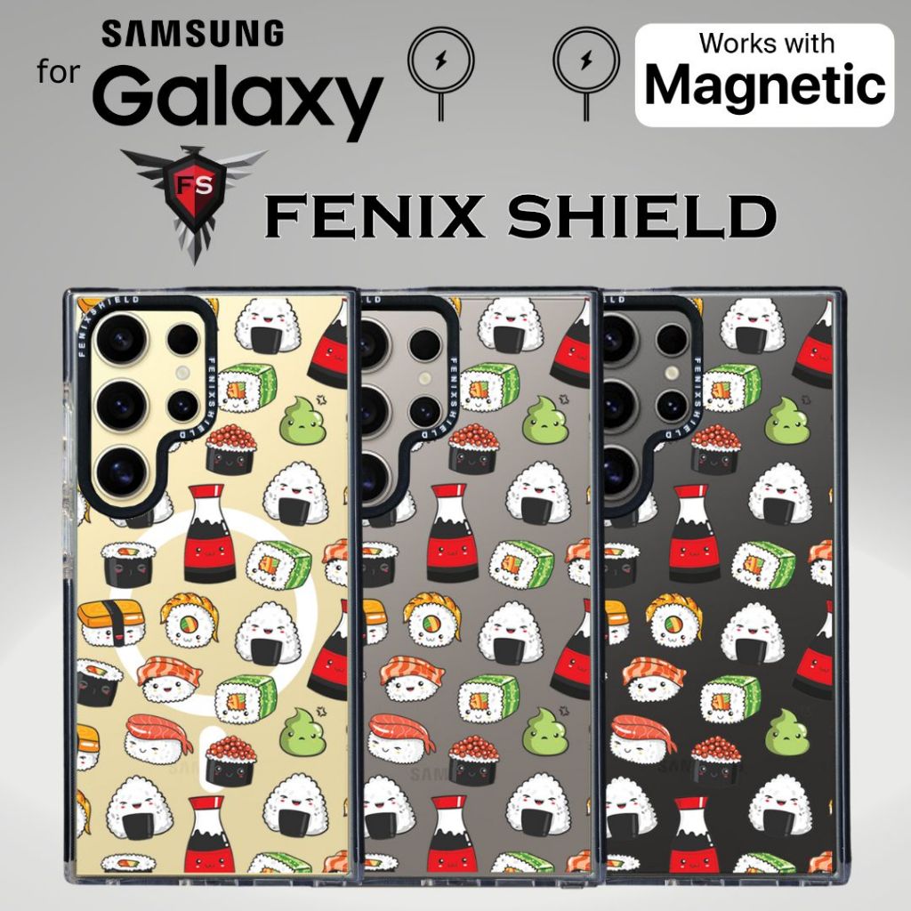 เคส FenixShield Ultra Hybrid [ SUSHI ] สำหรับ Samsung Galaxy S25 / S24 / S23 / S22 / FE / Plus / Ult