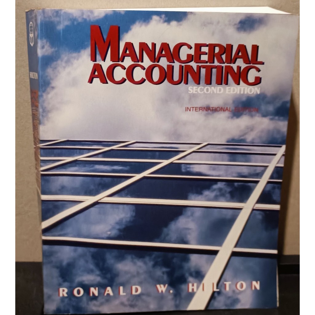 หนังสือ Managerial Accounting โดยผู้เขียน Ronald Hilton