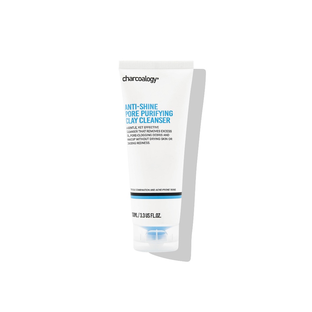 Charcoalogy Anti-Shine Pore Purifying Clay Cleanser โคลนล้างหน้าถ่านไม้ไผ่ 100ml