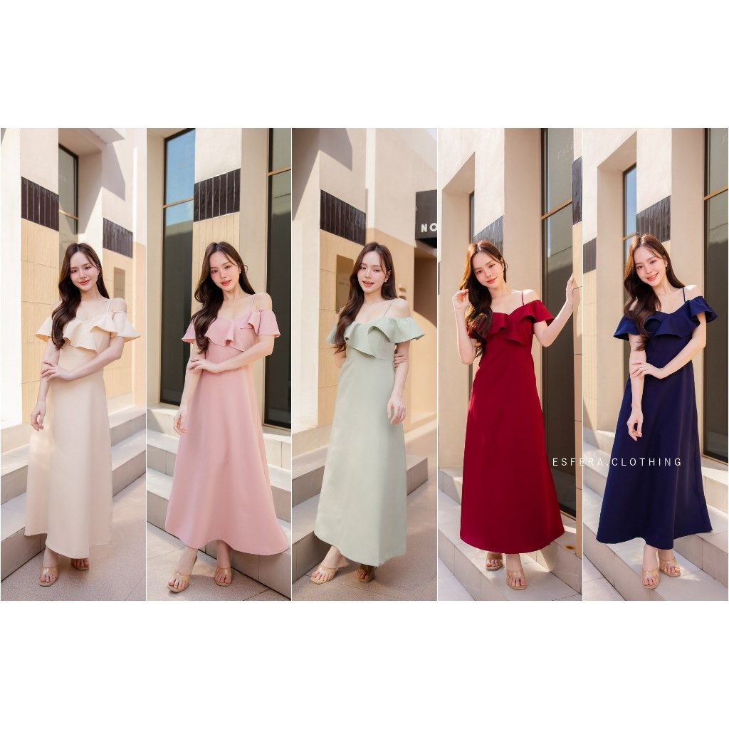 DR095-3 Longly Lora Lala Dress เดรสยาวออกงาน