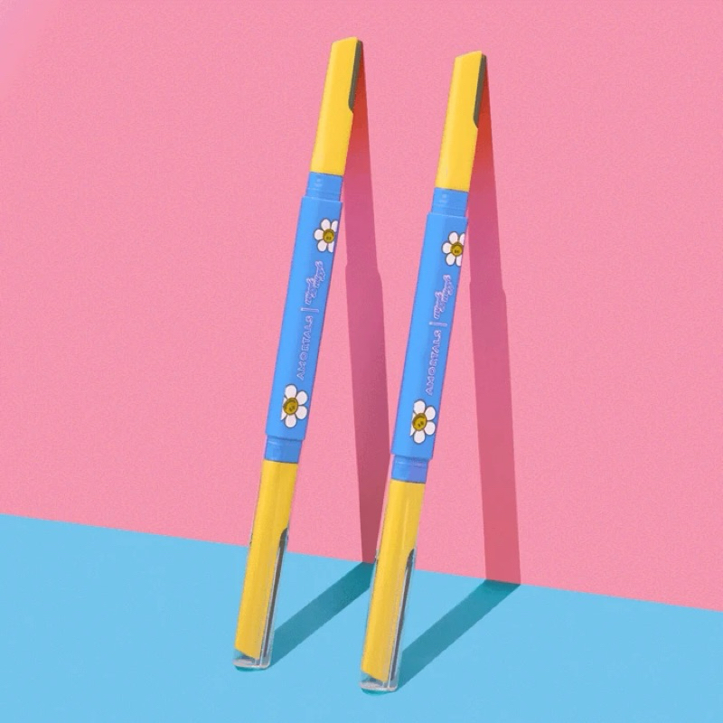 [Wiggle Wiggle x Amortal] Double-Ended Eyebrow Rozor Set