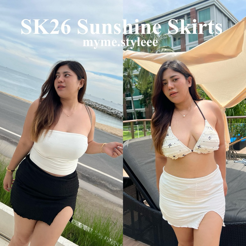 SK26 Sunshine Skirts กระโปรงซับในกางเกงสาวอวบ - myme.styleee
