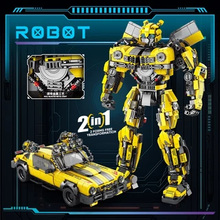 หุ่นยนต์ Building Blocks หุ้มเกราะของเล่น Autobots รุ่น Optimus Prime Bumblebee ของเล่นสำหรับเด็ก