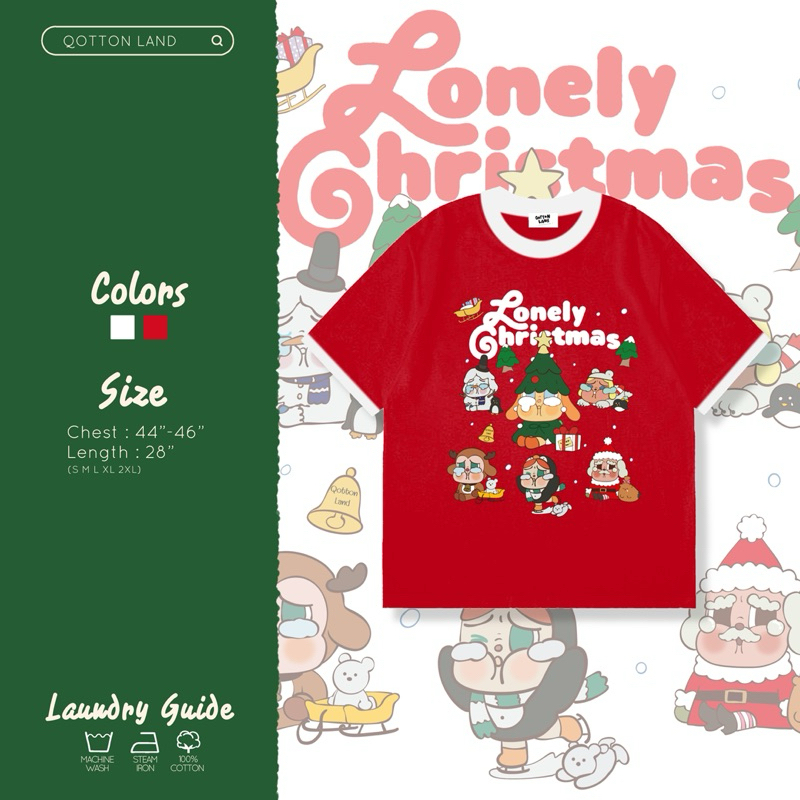 เสื้อยืดโอเวอร์ไซส์ QL ครายคริสต์มาส