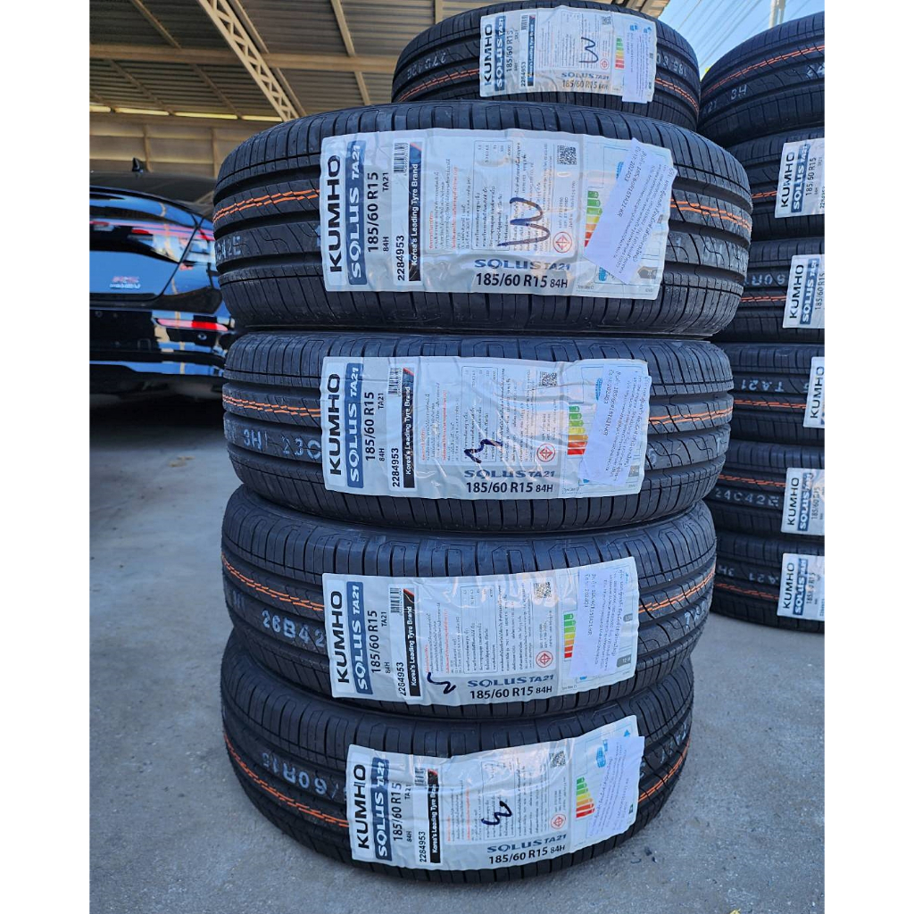 🔴 ยาง "#คัมโฮ" Kumho Solus TA21 185/60R15 *** ยางใหม่ ปี 24 ***
