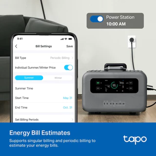 TP-Link ⚡️สั่งเปิดปิดเครื่องใช้ไฟฟ้าผ่านแอป⚡️Tapo P110M สมาร์ทปลั๊ก Mini Smart Wi-Fi Plug, Energy Monitoringประกัน1ปี
