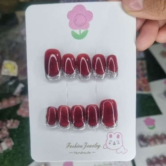 งานรหัสตัวเลข เล็บปลอมสีเจล ไม่ฟรีกาว